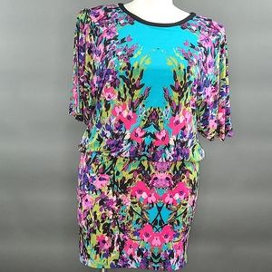 Nicole by Nicole Miller Colorful Dress SZ M